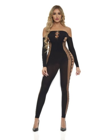 BODYSTOCKING DIAMOND DRIPPIN NEGRO, OS