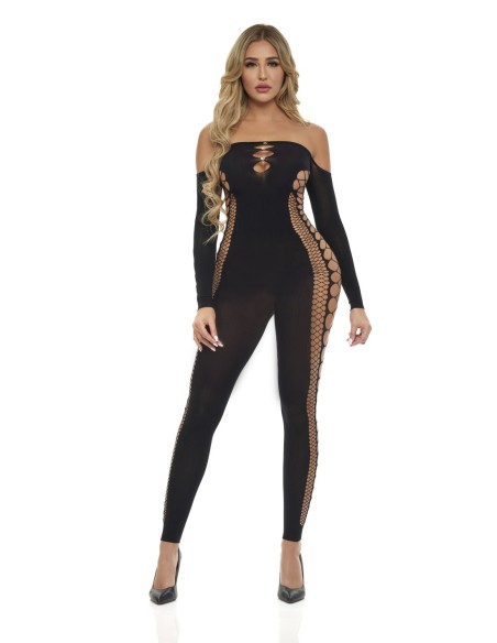 BODYSTOCKING DIAMOND DRIPPIN NEGRO, OS