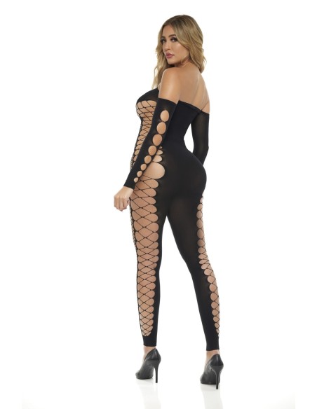 BODYSTOCKING DIAMOND DRIPPIN NEGRO, OS