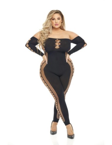 BODYSTOCKING DIAMANTE DRIPPIN NEGRO, REINA