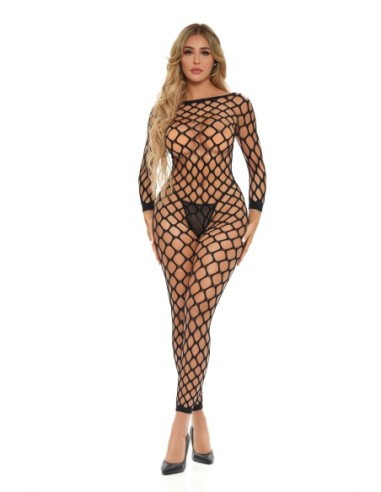 BODYSTOCKING SIN ENTREPIEZA SWIPE DERECHO NEGRO, OS