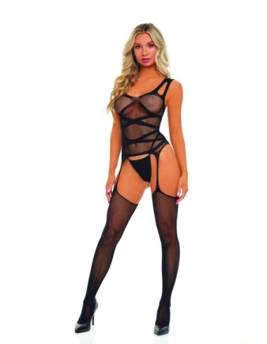 ON LEVEL BODYSTOCKING ALTO NEGRO, OS