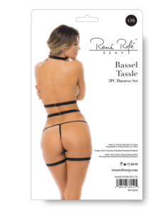 RASSEL TASSLE JUEGO DE ARNÉS 2 PIEZAS NEGRO, OS 2