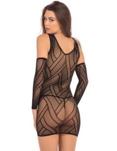 TIRO DOWN 3PC MINI VESTIDO NEGRO, OS 2