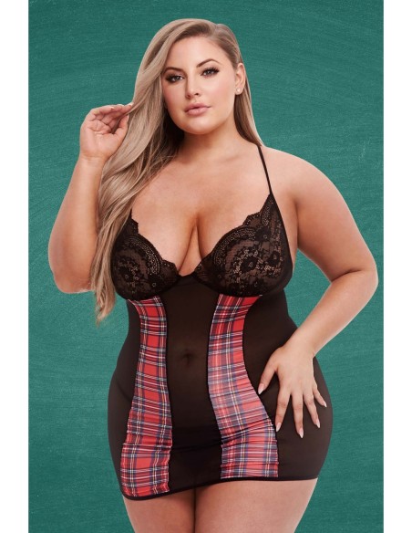 MAESTRO MASCOTA COLEGIALA CHEMISE QUEEN