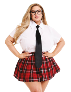 DISFRAZ DE NOVIA DE ESCUELA PRIVADA DE 4 PIEZAS PARA...