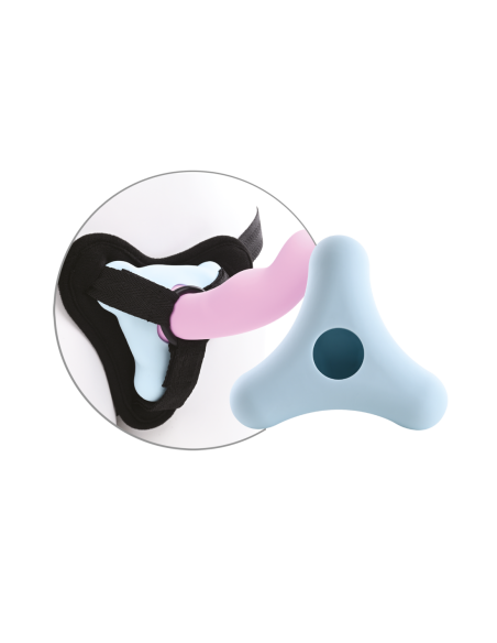 SPORTSHEETS COJÍN DE SILICONA CON DILDO Y ARNÉS LUMA