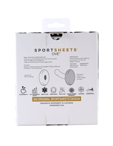 SPORTSHEETS OVE COJÍN DE SILICONA CON DILDO Y...