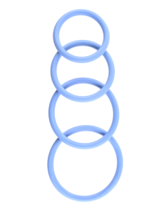SPORTSHEETS JUNTA TÉRICA DE GOMA BÍGICO PAQUETE DE 4 2