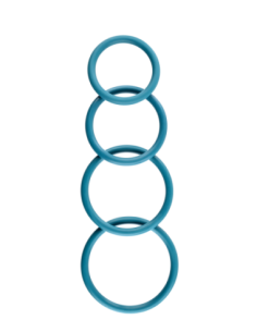 SPORTSHEETS JUNTA TÓRICA TURQUESA PACK DE 4 2