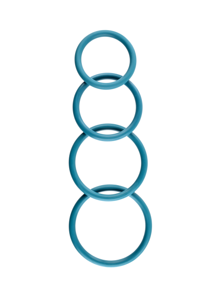 SPORTSHEETS JUNTA TÓRICA TURQUESA PACK DE 4