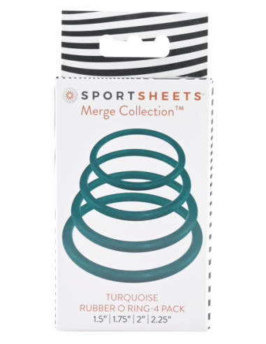 SPORTSHEETS JUNTA TÓRICA TURQUESA PACK DE 4