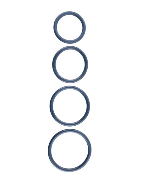 SPORTSHEETS NAVY O RING PAQUETE DE 4