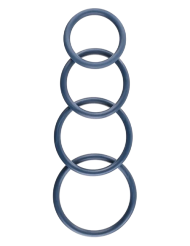 SPORTSHEETS NAVY O RING PAQUETE DE 4