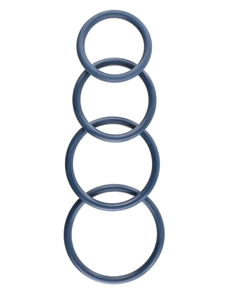 SPORTSHEETS NAVY O RING PAQUETE DE 4