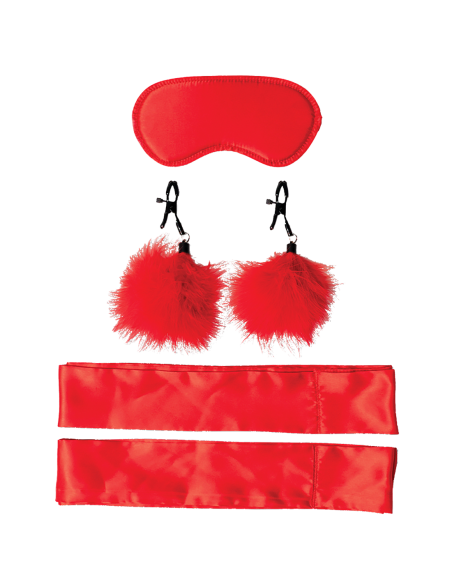 SPORTSHEETS SM AMOR BONDAGE KIT PRINCIPIANTE ROJO