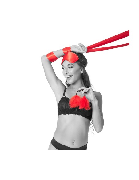 SPORTSHEETS SM AMOR BONDAGE KIT PRINCIPIANTE ROJO
