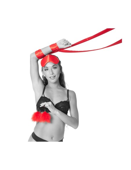 SPORTSHEETS SM AMOR BONDAGE KIT PRINCIPIANTE ROJO