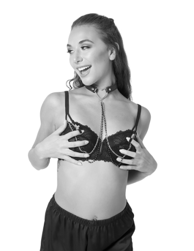 SPORTSHEETS SM AMOR COLLAR CON PINZAS PARA PEZONES