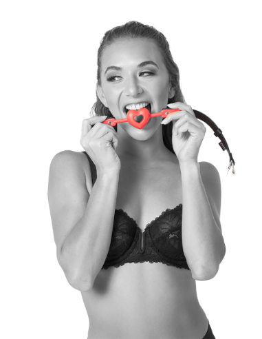 SPORTSHEETS SM AMOR MORDAZA DE BOLA ROJA