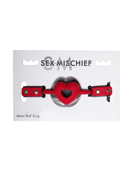 SPORTSHEETS SM AMOR MORDAZA DE BOLA ROJA