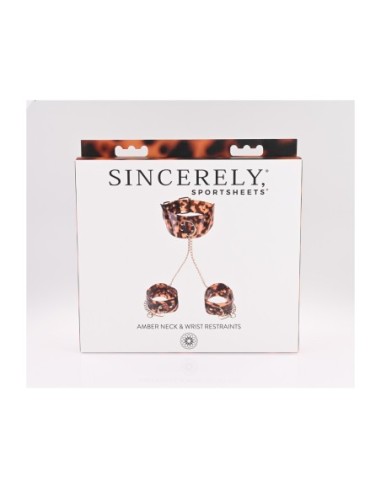 SPORTSHEETS AMBAR SUJETADOR DE CUELLO Y MUÑECAS...