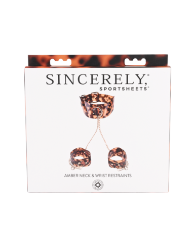 SPORTSHEETS AMBAR SUJETADOR DE CUELLO Y MUÑECAS...