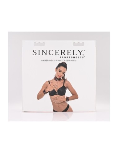 SPORTSHEETS AMBAR SUJETADOR DE CUELLO Y MUÑECAS...