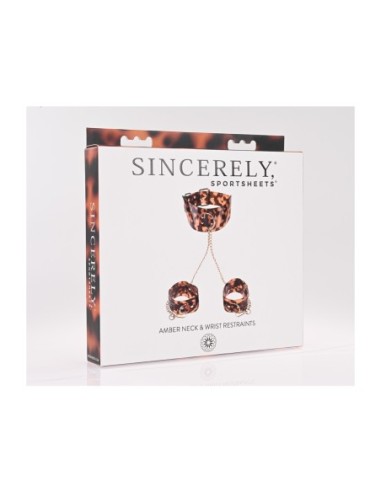 SPORTSHEETS AMBAR SUJETADOR DE CUELLO Y MUÑECAS...