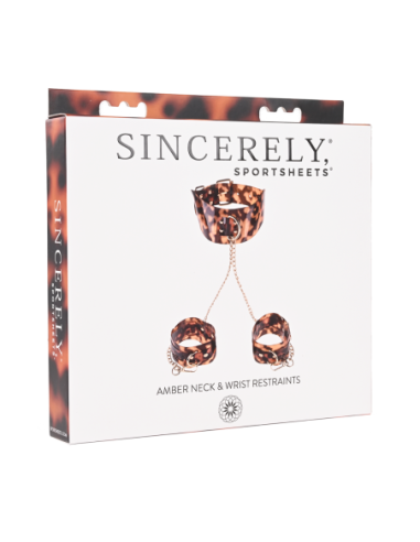 SPORTSHEETS AMBAR SUJETADOR DE CUELLO Y MUÑECAS...