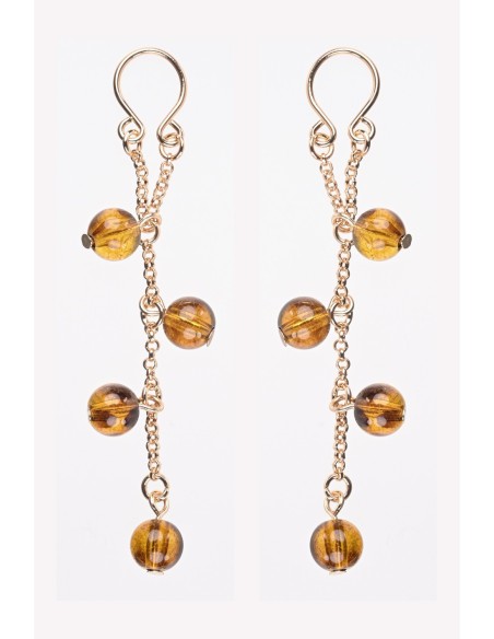 SPORTSHEETS JOYERÍA PARA PEZONES ÁMBAR