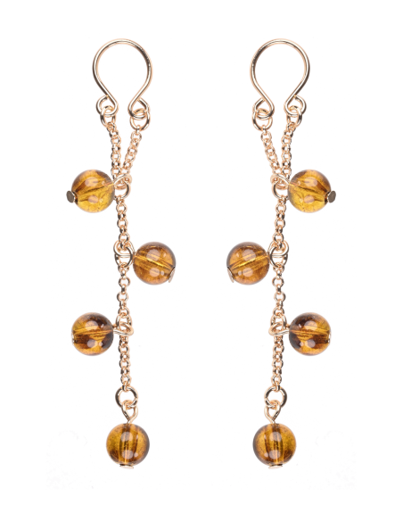 SPORTSHEETS JOYERÍA PARA PEZONES ÁMBAR