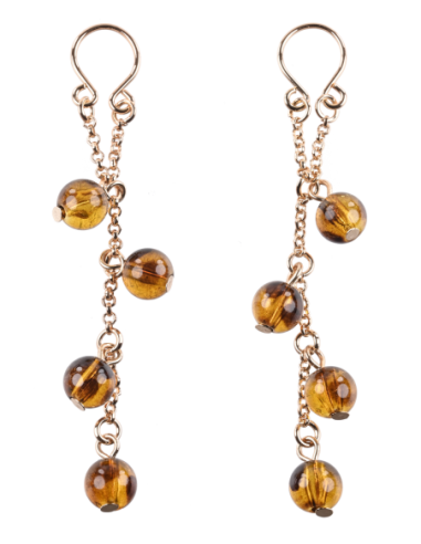 SPORTSHEETS JOYERÍA PARA PEZONES ÁMBAR