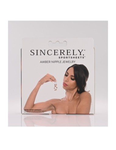 SPORTSHEETS JOYERÍA PARA PEZONES ÁMBAR