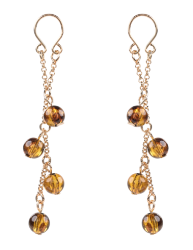 SPORTSHEETS JOYERÍA PARA PEZONES ÁMBAR