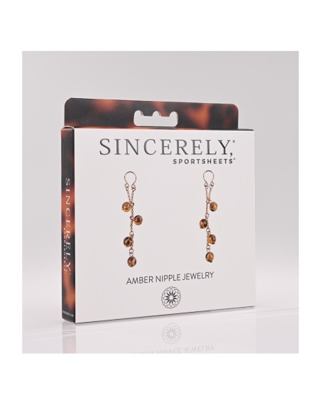 SPORTSHEETS JOYERÍA PARA PEZONES ÁMBAR