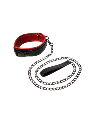 SPORTSHEETS SAFFRON CORREA Y CUELLO NEGRO