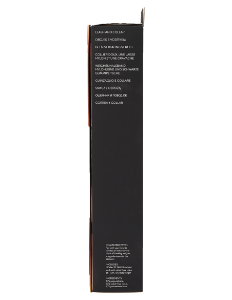 SPORTSHEETS SAFFRON CORREA Y CUELLO NEGRO