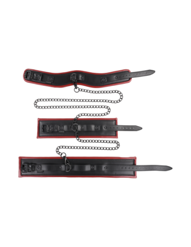 SPORTSHEETS AZAFRÁN ENCADENADO Y DOMINADO NEGRO