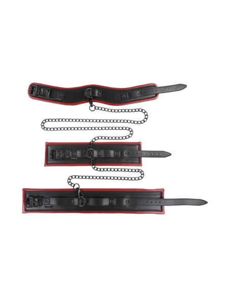 SPORTSHEETS AZAFRÁN ENCADENADO Y DOMINADO NEGRO