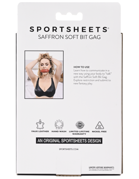 SPORTSHEETS MORDAZA SUAVE AZAFRÁN