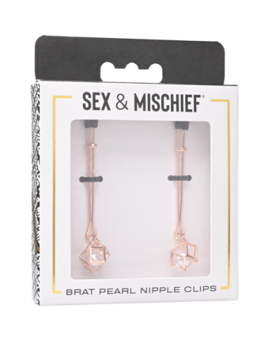 PINZAS PARA PEZONES DE PERLAS SEX AND MISCHIEF...