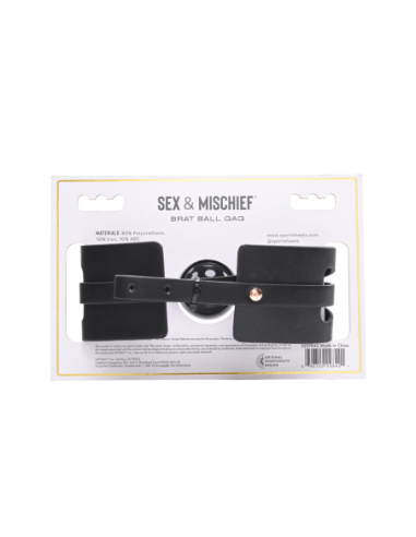 MORDAZA DE BOLA DE SEXO Y TRAVESÍA BRAT