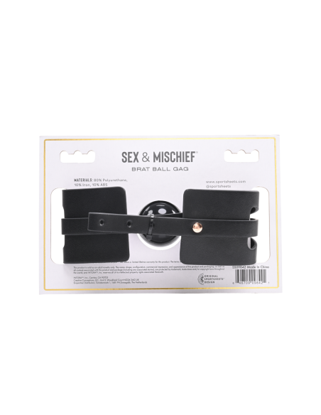 MORDAZA DE BOLA DE SEXO Y TRAVESÍA BRAT