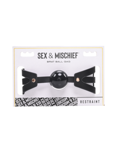 MORDAZA DE BOLA DE SEXO Y TRAVESÍA BRAT