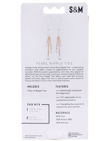 CORREAS PARA PEZONES DE PERLAS DE SEXO Y TRAVESÍA