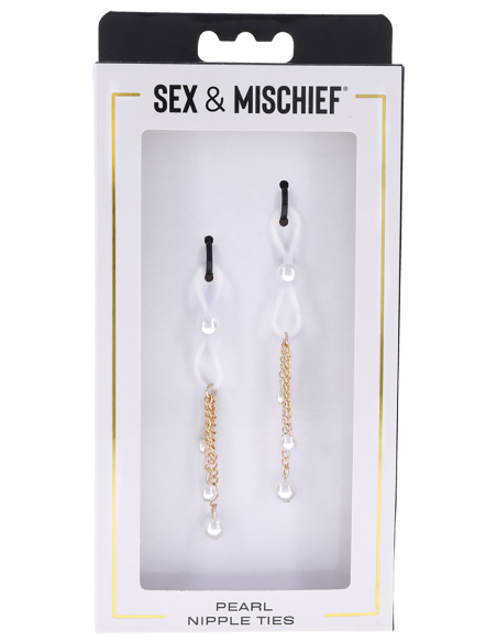 CORREAS PARA PEZONES DE PERLAS DE SEXO Y TRAVESÍA