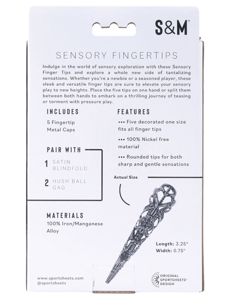 YEMAS DE LOS DEDOS SENSORIALES DE SEXO Y TRAVESÍA - NEGRO