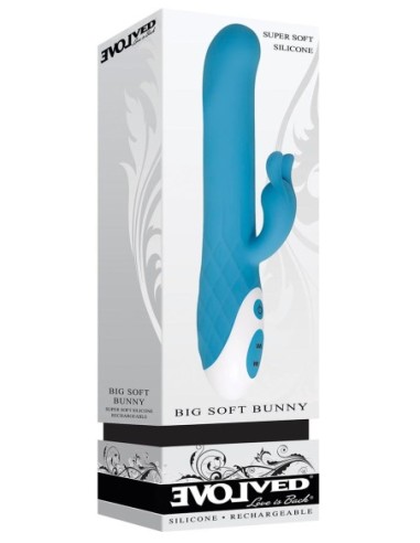 CONEJITO EVOLUCIONADO GRANDE SUAVE AZUL