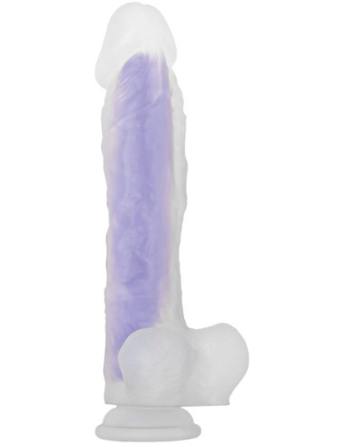 DILDO LUMINOSO EVOLUCIONADO MORADO